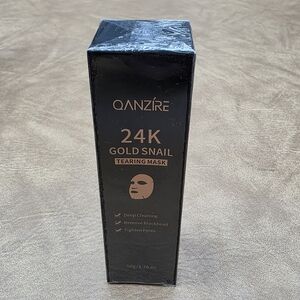 24K Gold Snail Tearing Mask - Black and Gold